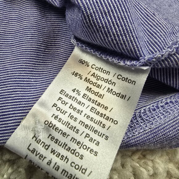 Peter Millar collection Polo Purple Masters Size Large L Modal Stripe Golf USA - Picture 7 of 7